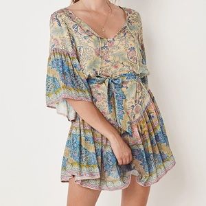 oasis mini leaf bib dress